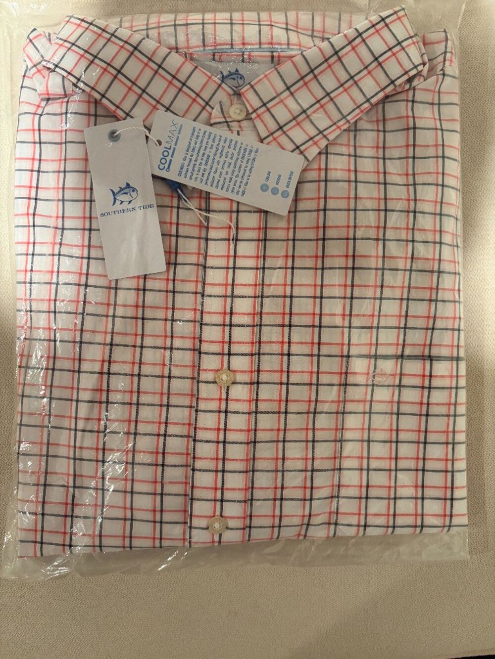 Southern Tide Sawmill Plaid Charleston Sport Shirt XXL
